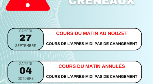 Information Créneaux